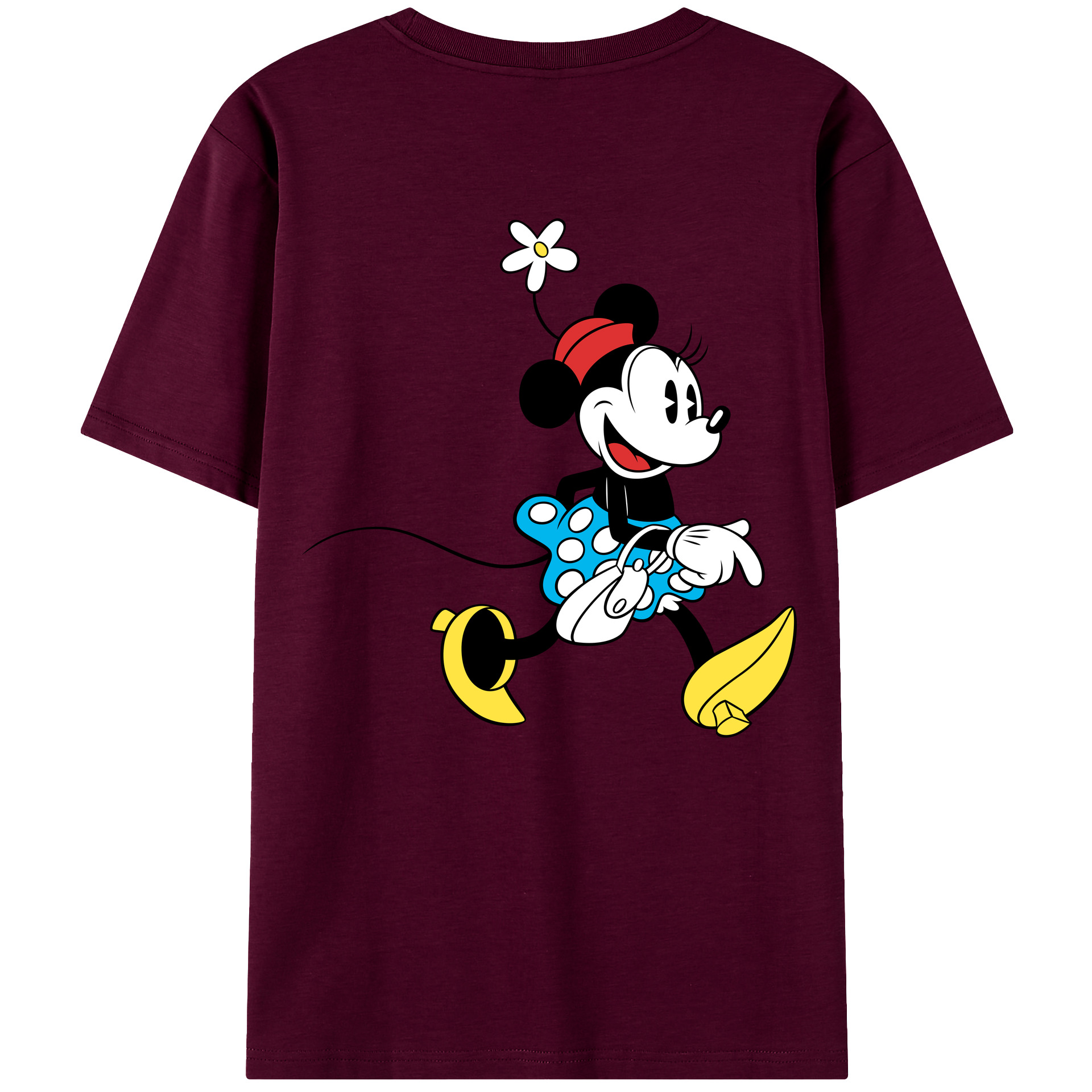 （画像用） ミッキーマウス Mickey Mouse レディース半袖Tシャツ(バックプリント)